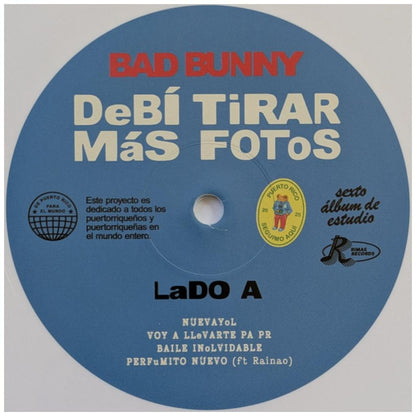 BAD BUNNY - DEBI TIRAR MAS FOTOS (2LP) (WHITE VINYL) | VINILO