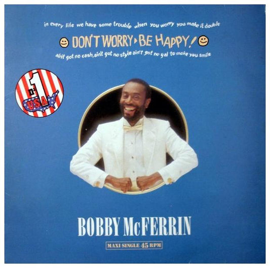 BOBBY MCFERRIN - DONT WORRY, BE HAPPY | 12" MAXI SINGLE USADO