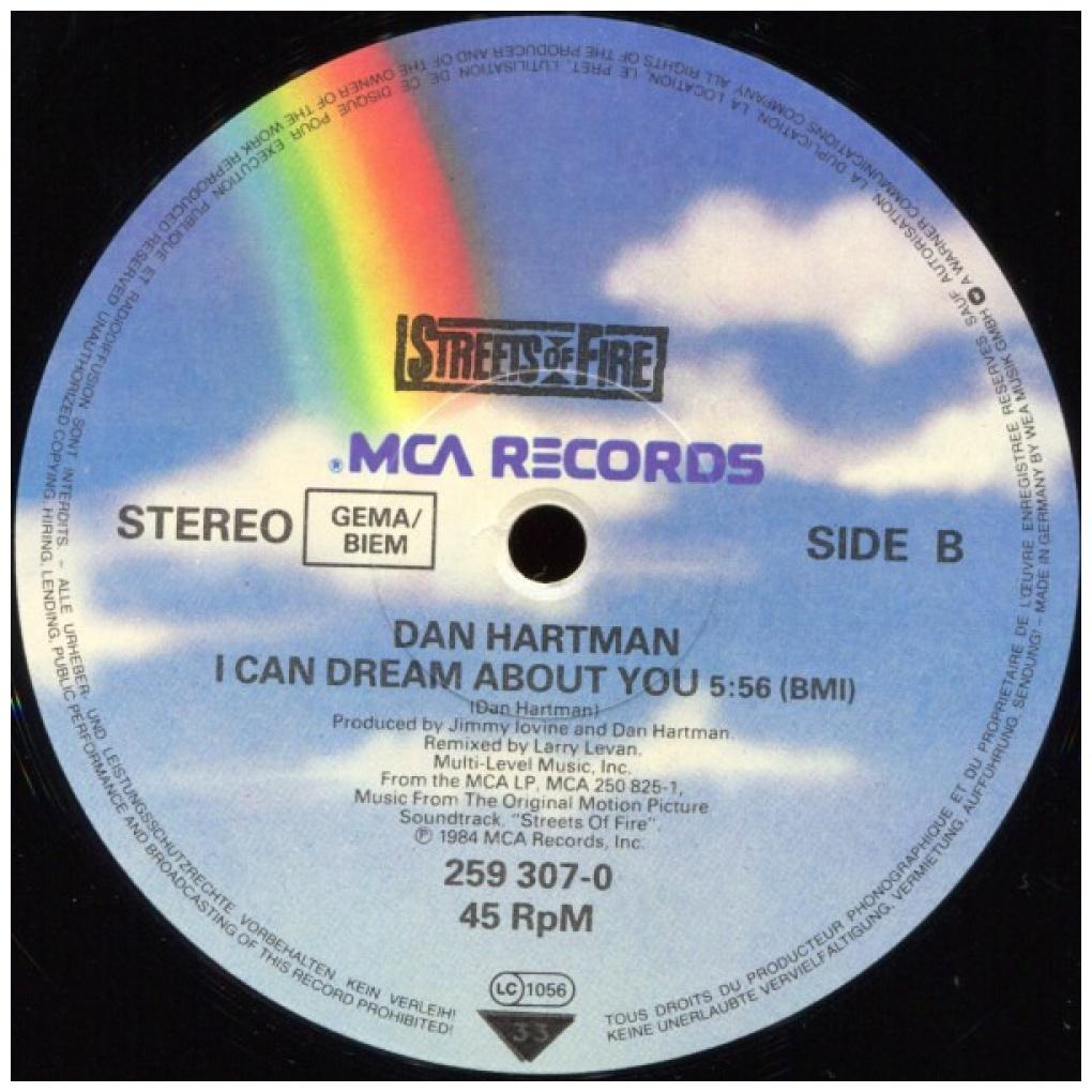 DAN HARTMAN - I CAN DREAM ABOUT YOU | 12'' MAXI SINGLE USADO