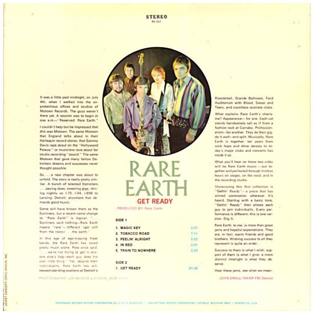 RARE EARTH - GET READY | VINILO USADO
