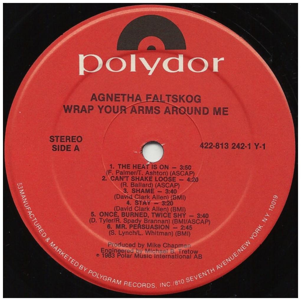 AGNETTA FALTSKOG - WRAP YOURS ARMS AROUND ME (VDE-NUEVO/SELLADO) | VINILO USADO