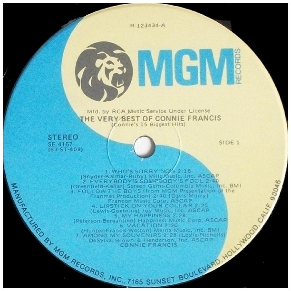 CONNIE FRANCIS - THE VERY BEST | VINILO USADO