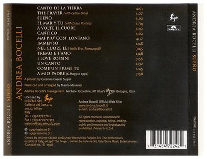 ANDREA BOCELLI - SUENOS | CD