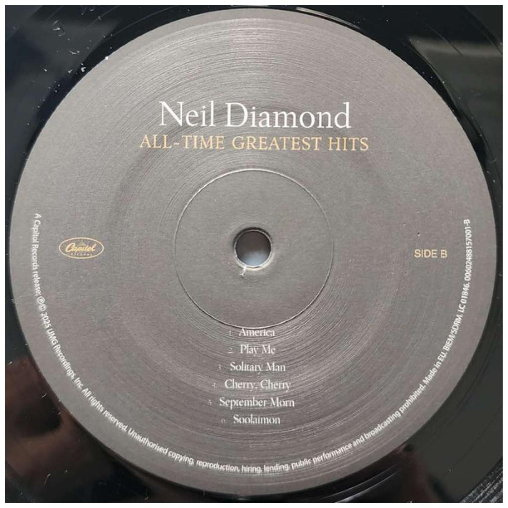 NEIL DIAMOND - ALL TIME GREATEST HITS (2LP) (USA EDITION 2025) | VINILO USADO