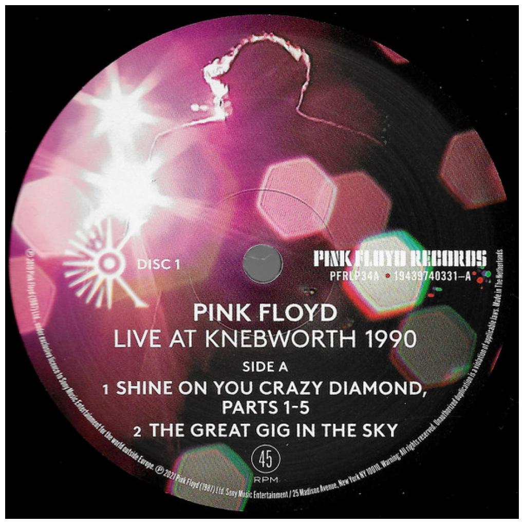 PINK FLOYD - LIVE AT KNEBWORTH 1990
 (2LP) | VINILO