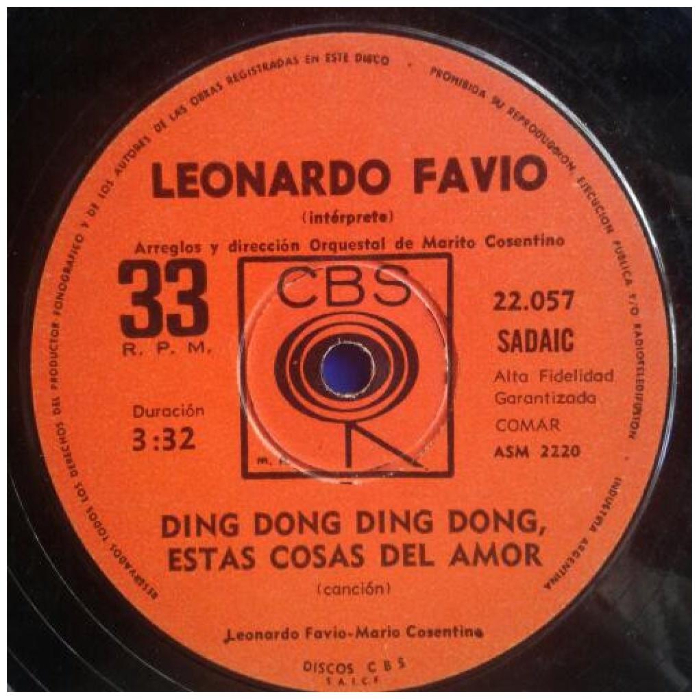 LEONARDO FAVIO - DING DONG DING DONG, ESTAS COSAS DEL AMOR | 7" SINGLE USADO