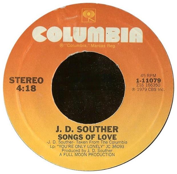 J.D. SOUTHER - YOU RE ONLY LONELY | 7" SINGLE USADO