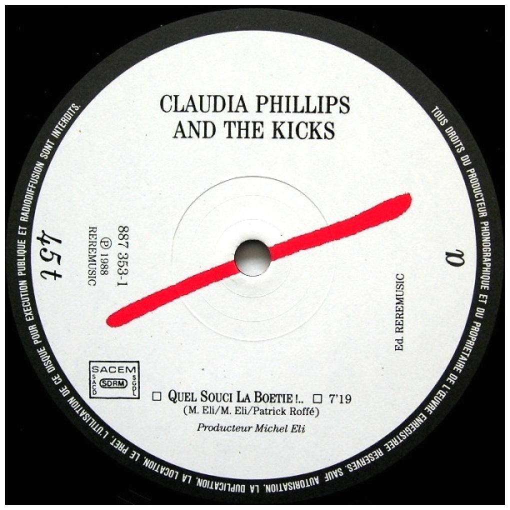 CLAUDIA PHILLIPS - QUEL SOUCI LA BOETIE! | 12'' MAXI SINGLE USADO