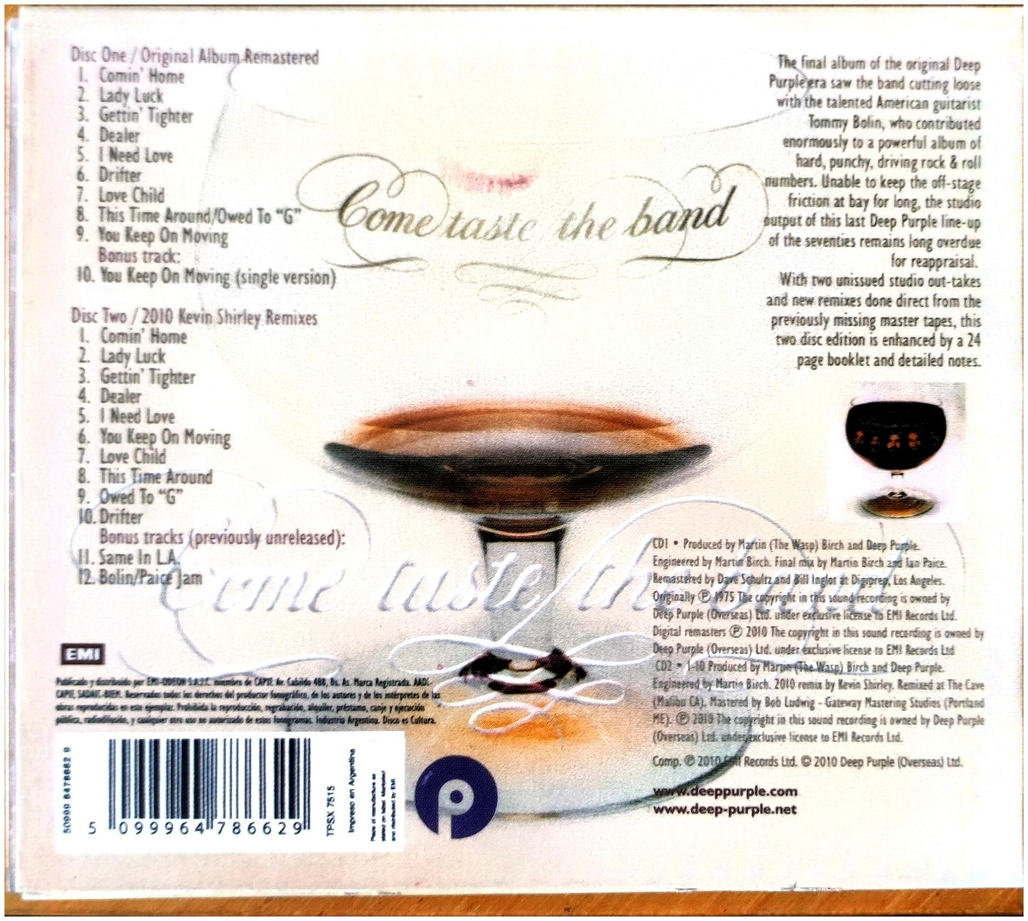 DEEP PURPLE - COME TASTE THE BAND (2CD) | CD