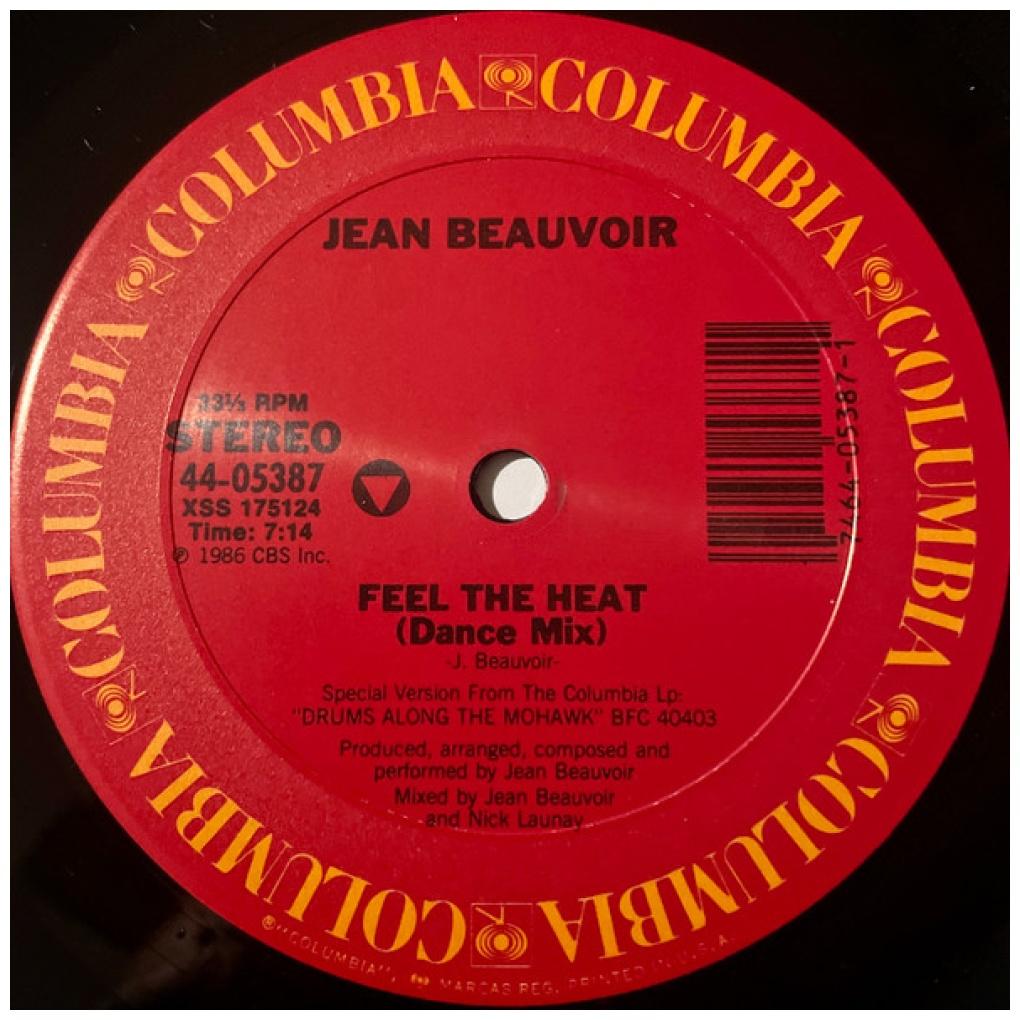 Jean Beauvoir - Feel The Heat | 12'' MAXI SINGLE USADO