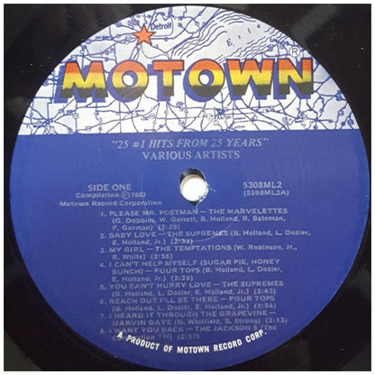 25 #1 HITS FROM 25 YEARS - MOTOWN: VARIOUS ARTIST (2LP) | VINILO USADO
