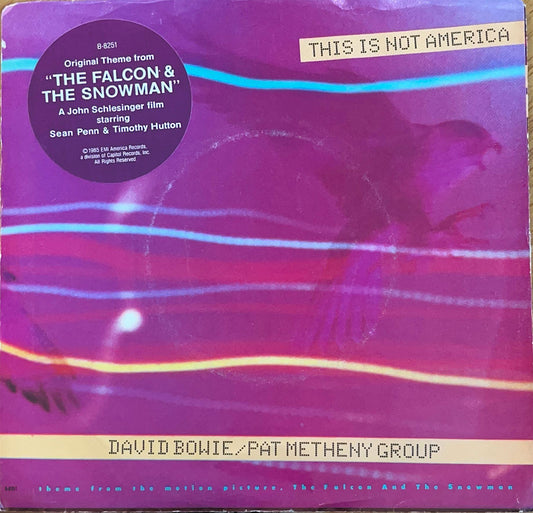 DAVID BOWIE/PAT METHENY GROUP - THIS IS NOT AMERICA | 7" SINGLE USADO
