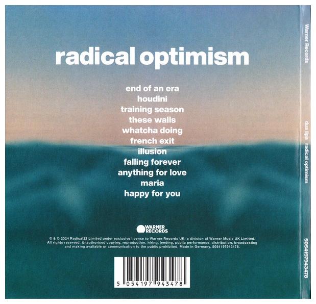 DUA LIPA - RADICAL OPTIMISM (Holographic Cover)| CD
