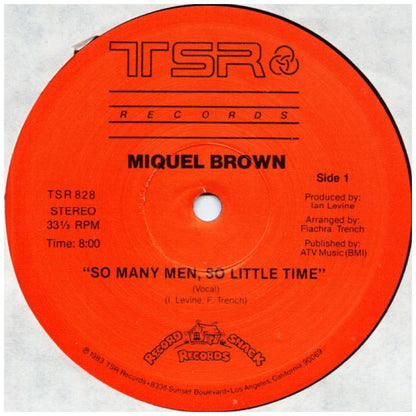 MIQUEL BROWN - SO MAMY MEN-SO LITTLE TIME | 12'' MAXI SINGLE USADO