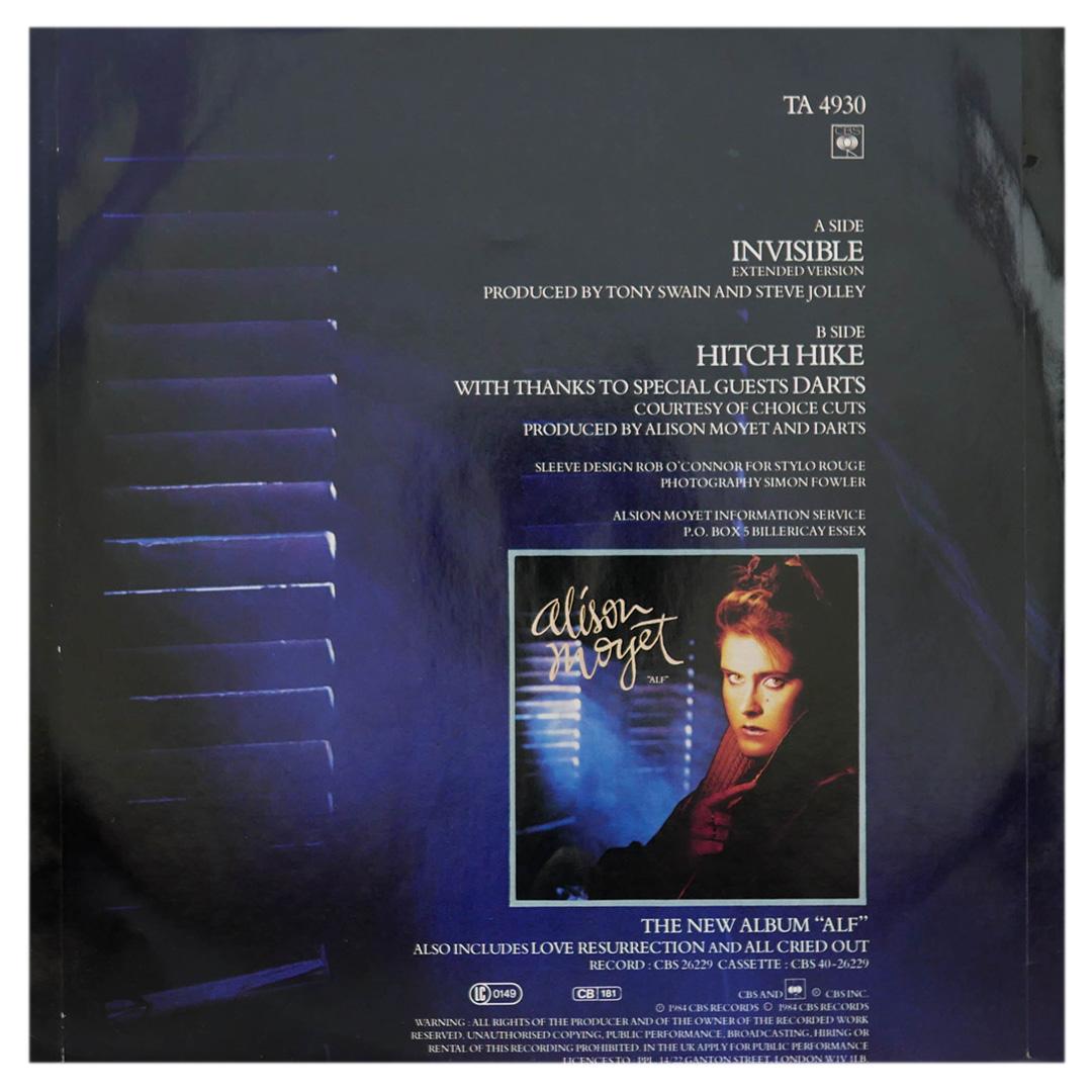 ALISON MOYET - INVISIBLE (EXTENDED VERSION) | 12" MAXI SINGLE USADO