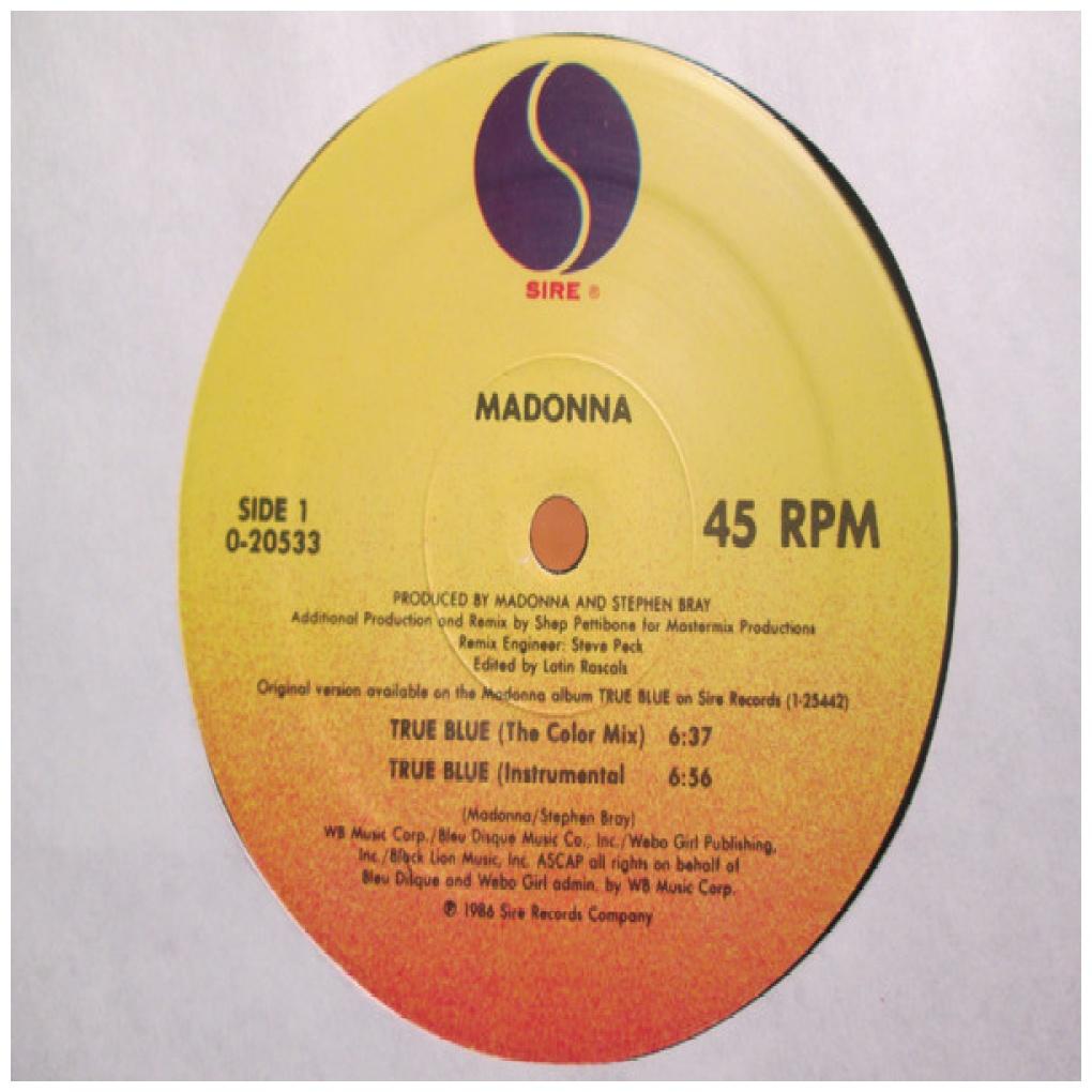 MADONNA - TRUE BLUE | 12'' MAXI SINGLE USADO