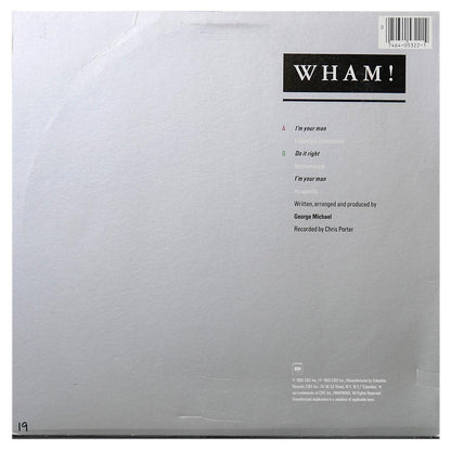 WHAM  - I M YOUR MAN | 12" MAXI SINGLE USADO
