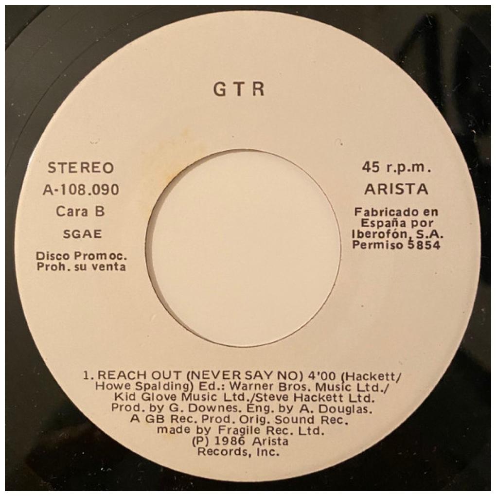 GTR - WHEN THE HEART RULES THE MIND (PROMO COPY) | 7" SINGLE USADO