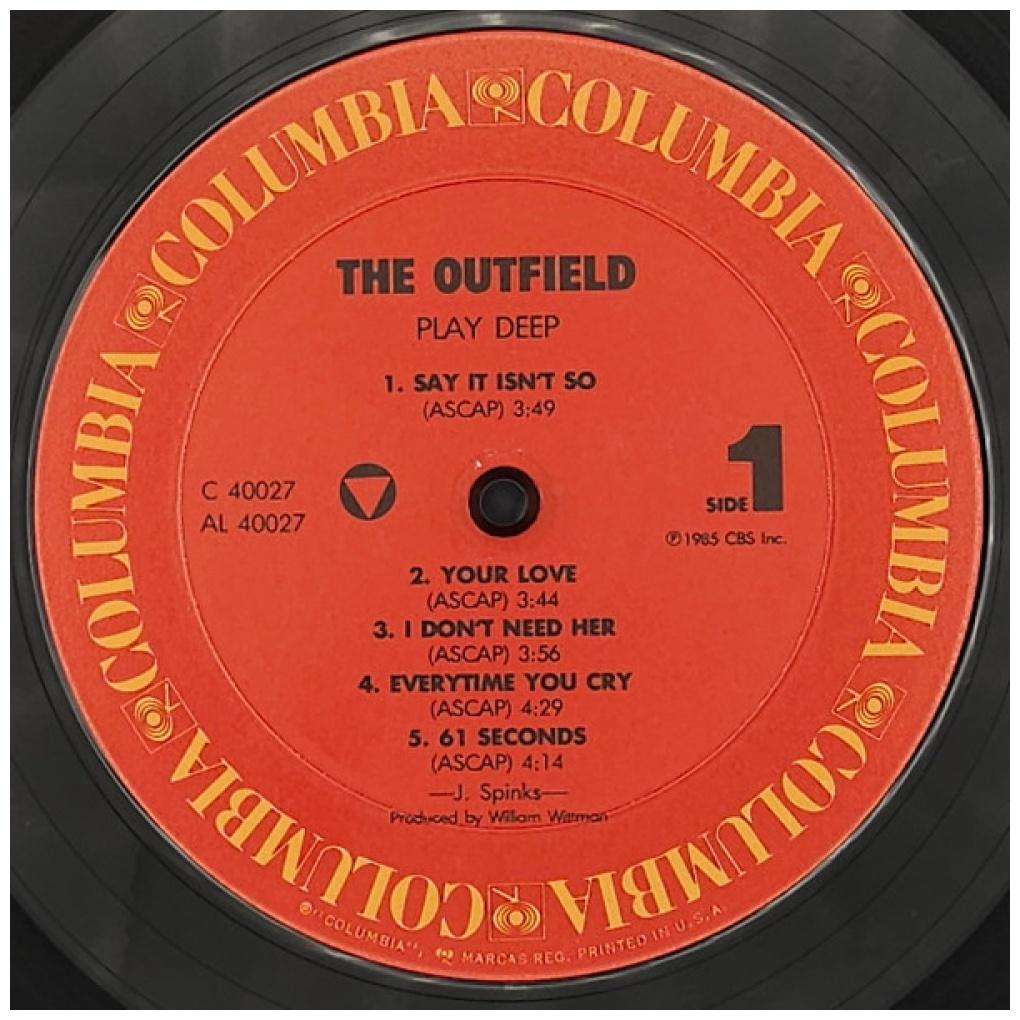 OUTFIELD - PLAYDEEP (PROMO COPY) | VINILO USADO
