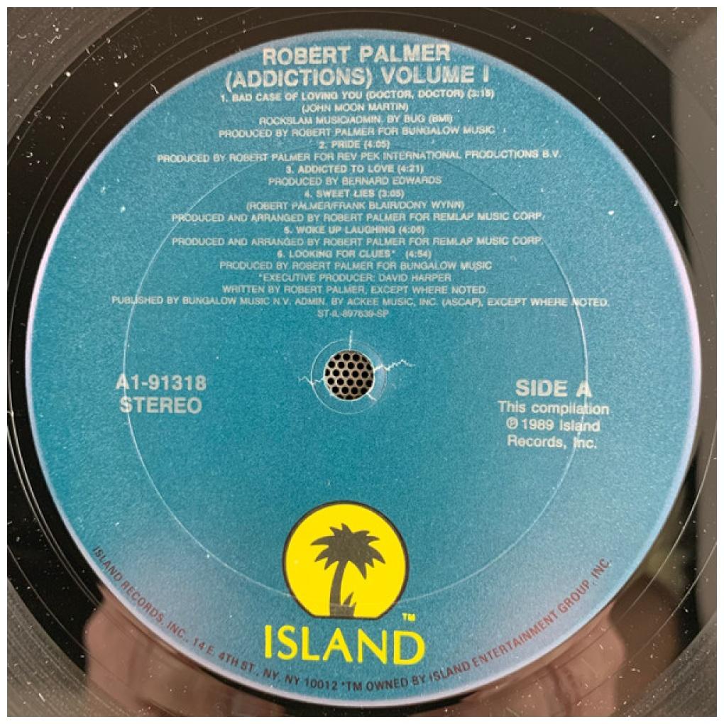 ROBERT PALMER - "ADDICTIONS" VOLUME I | VINILO USADO