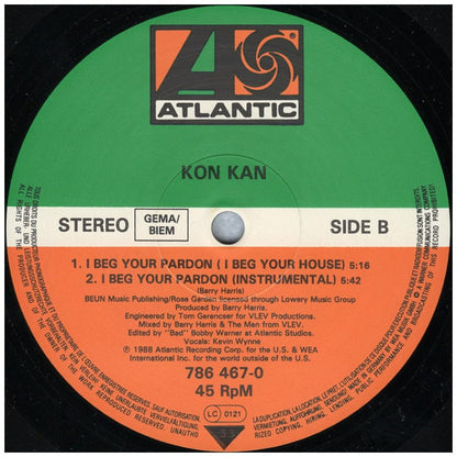 KON KAN - I BEG YOUR PARDON | 12'' MAXI SINGLE USADO