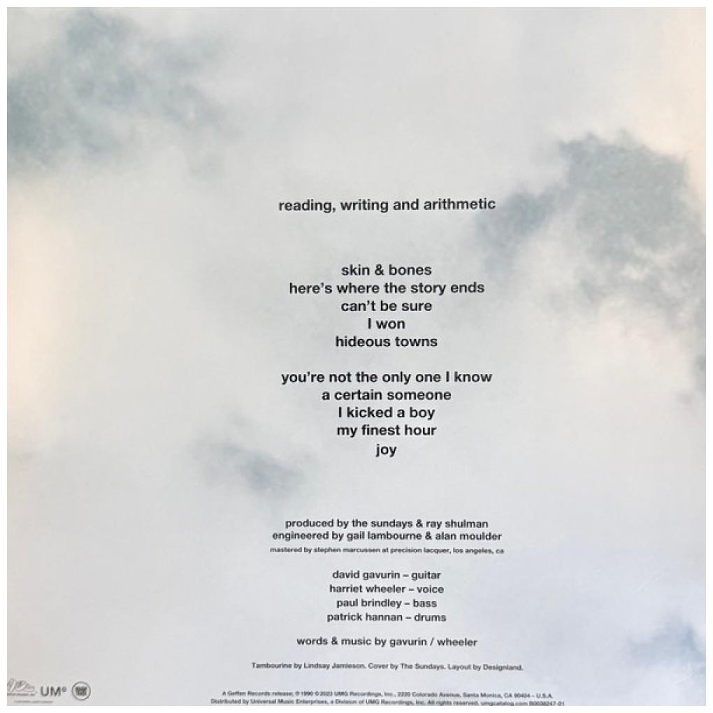 SUNDAYS - READING, WRITING & ARITHMETIC | VINILO