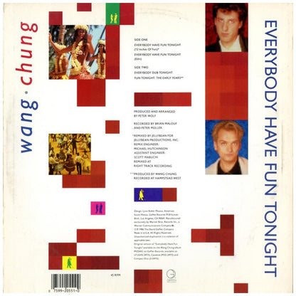 WANG CHUNG - EVERYBODY HAVE FUN TONIGHT | 12'' MAXI SINGLE USADO