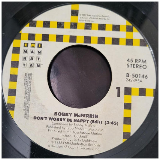 BOBBY McFERRIN  - DON'T WORRY BE HAPPY | 7" SINGLE USADO