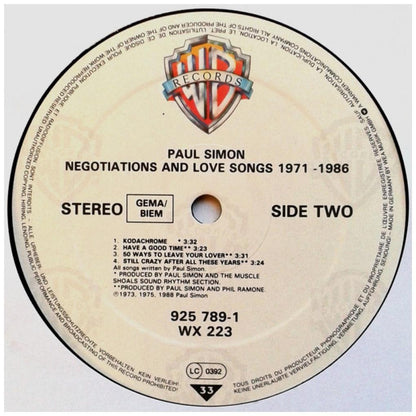 PAUL SIMON - NEGOTIATIONS AND LOVE SONGS: 1971-1986 (2LP) | VINILO USADO