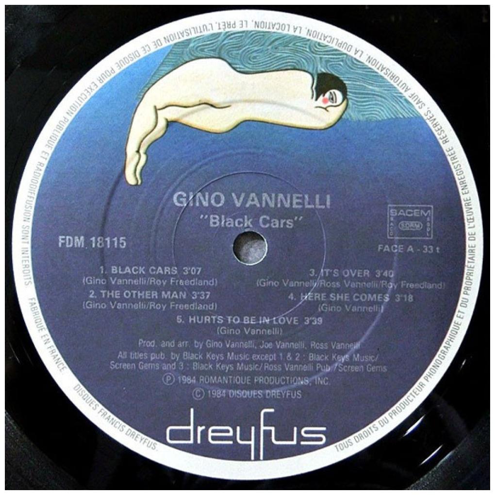 GINO VALELLI - BLACK CARS | VINILO USADO