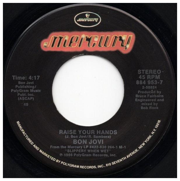 BON JOVI - YOU GIVE LOVE A BAD NAME | 7" SINGLE USADO