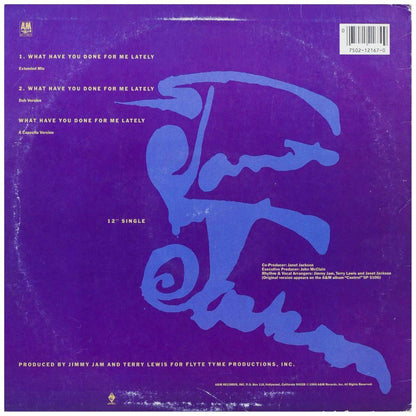 JANET JACKSON - WHAT HAVE YOU DONE FOR ME LATELY | 12" MAXI SINGLE USADO