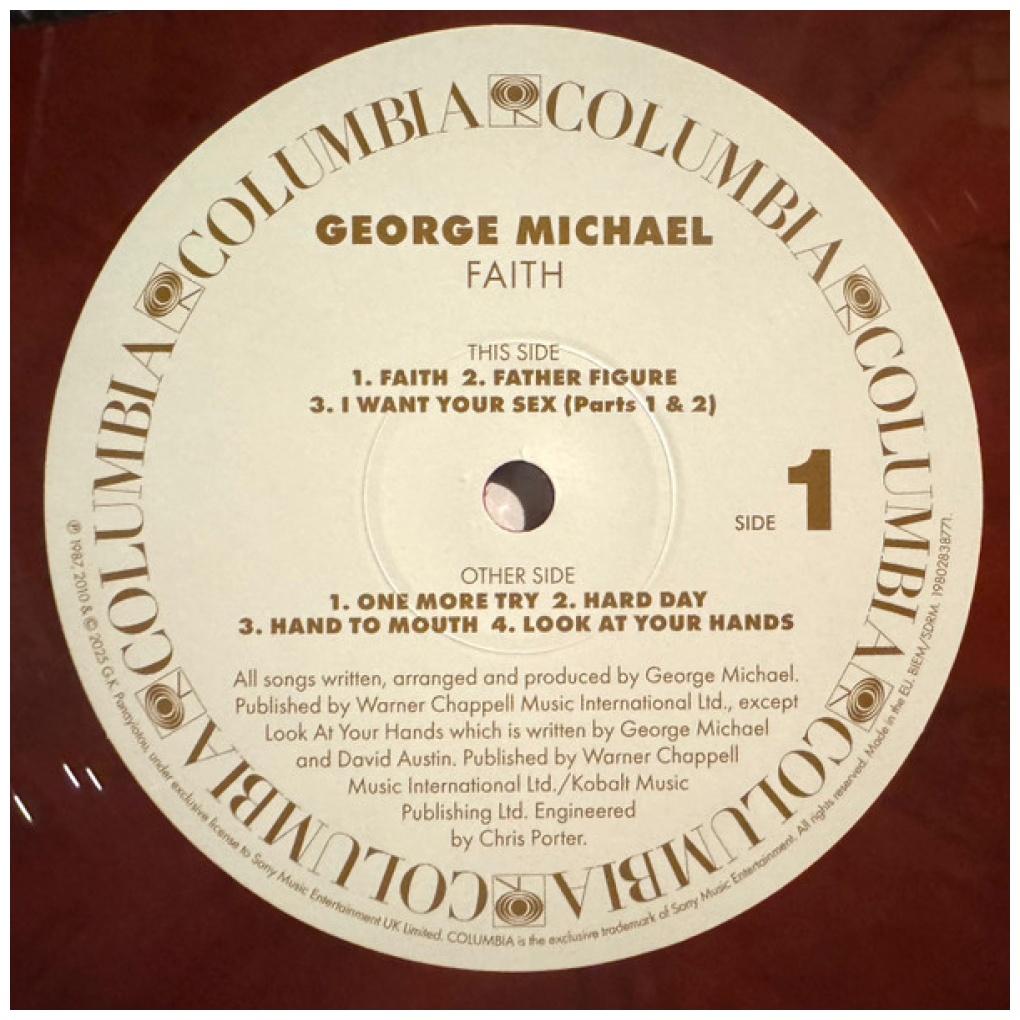 GEORGE MICHAEL - FAITH (LTD. EDITION) (2LP) (RED MARBLE VINYL) | VINILO