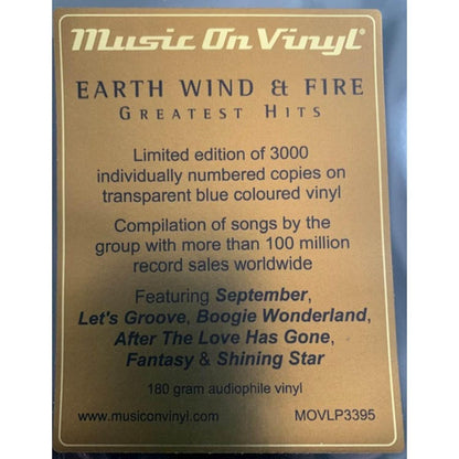 EARTH, WIND & FIRE - GREATEST HITS (2LP)(BLUE VINYL) | VINILO