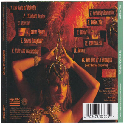 TAYLOR SWIFT - LIFE OF A SHOWGIRL (SWEAT & VANILLA PERFUME W/ POSTER) | CD