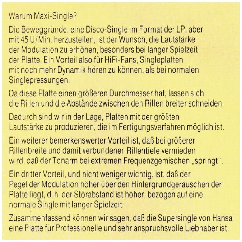 BONEY M. - RASPUTIN | 12" MAXI SINGLE VINILO USADO