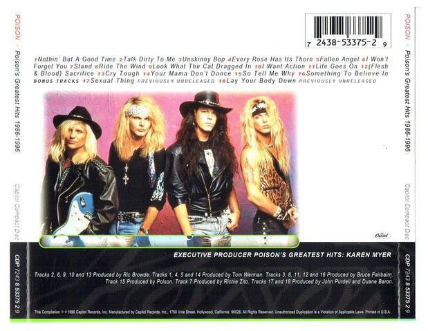 POISON - GREATEST HITS 1986-1996 | CD