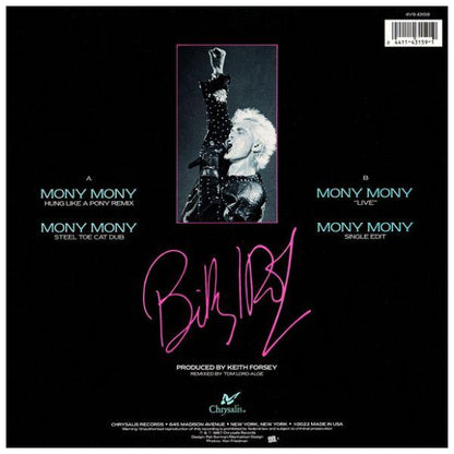 BILLY IDOL - MONY MONY (LIVE) | 12" MAXI SINGLE USADO