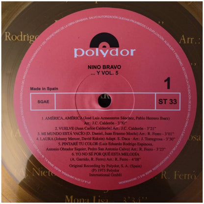 NINO BRAVO - ...Y VOL.5  (GOLD VINYL) | VINILO