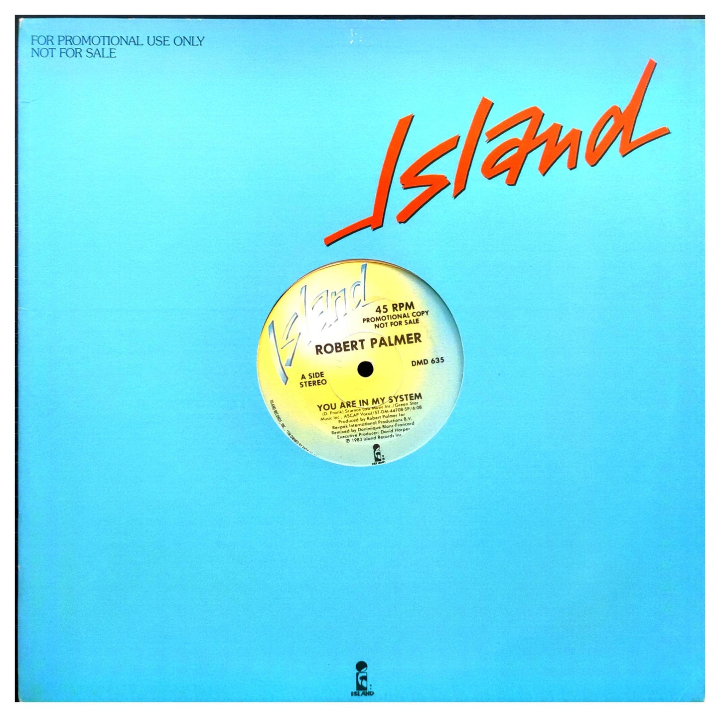 ROBERT PALMER  -  YOU ARE IN MY SYSTEM | 12" MAXI SINGLE USADO