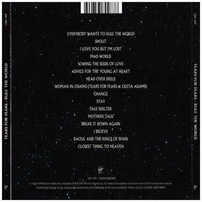 TEARS FOR FEARS  - RULE THE WORLD: THE GREATEST HITS | CD