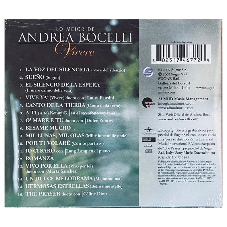 ANDREA BOCELLI  - VIVERE: LO MEJOR (EDICION  ESPANOL) | CD