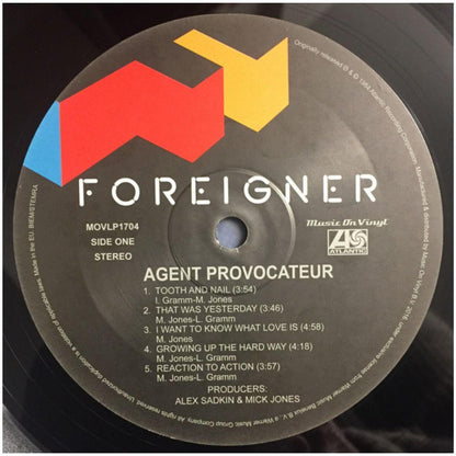FOREIGNER - AGENT PROVOCATEUR | VINILO