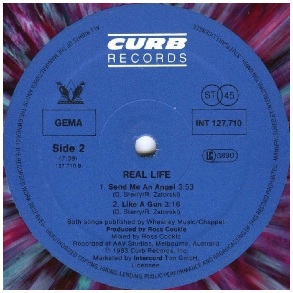 REAL LIFE - SEND ME AN ANGEL (PLATTE IN MEHRFARBIGEM VINYL) | 12'' MAXI SINGLE USADO