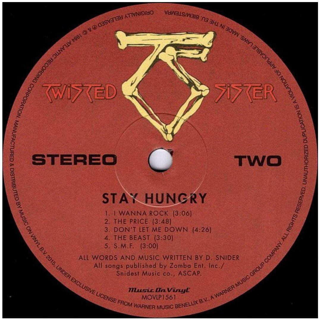 TWISTED SISTER - STAY HUNGRY | VINILO