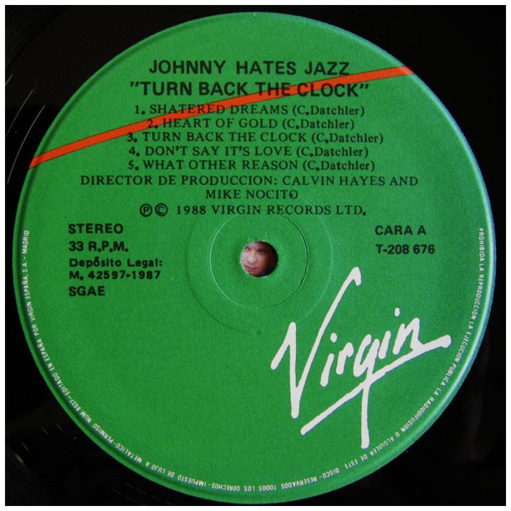 JOHNNY HATES JAZZ - TURN BACK THE CLOCK | VINILO USADO