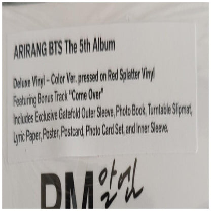 BTS - THE 5TH ALBUM 'ARIRANG' (DELUXE EXCLUSIVE COLOURED VINYL) (WITH SPLIPMAT+POSTER+PHOTOS) | VINILO