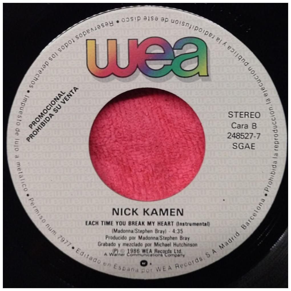 NICK KAMEN - EACH TIME YOU BREAK MY HEART | 7" SINGLE USADO