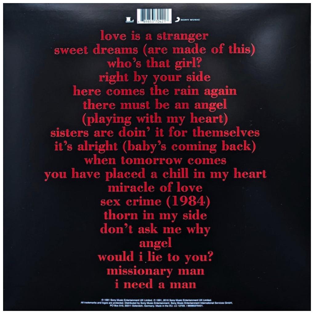 EURYTHMICS - GREATEST HITS (2LP) | VINILO