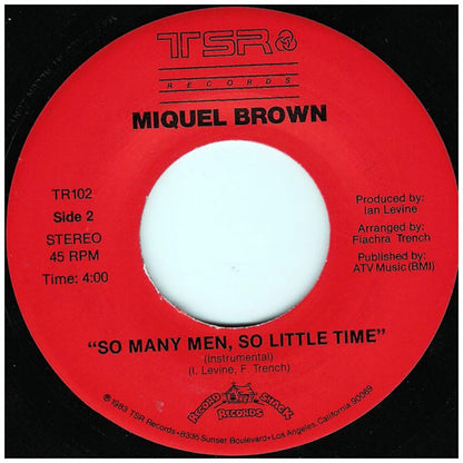 MIQUEL BROWN - SO MANY MAN SO LITTLE TIME | 7" SINGLE USADO